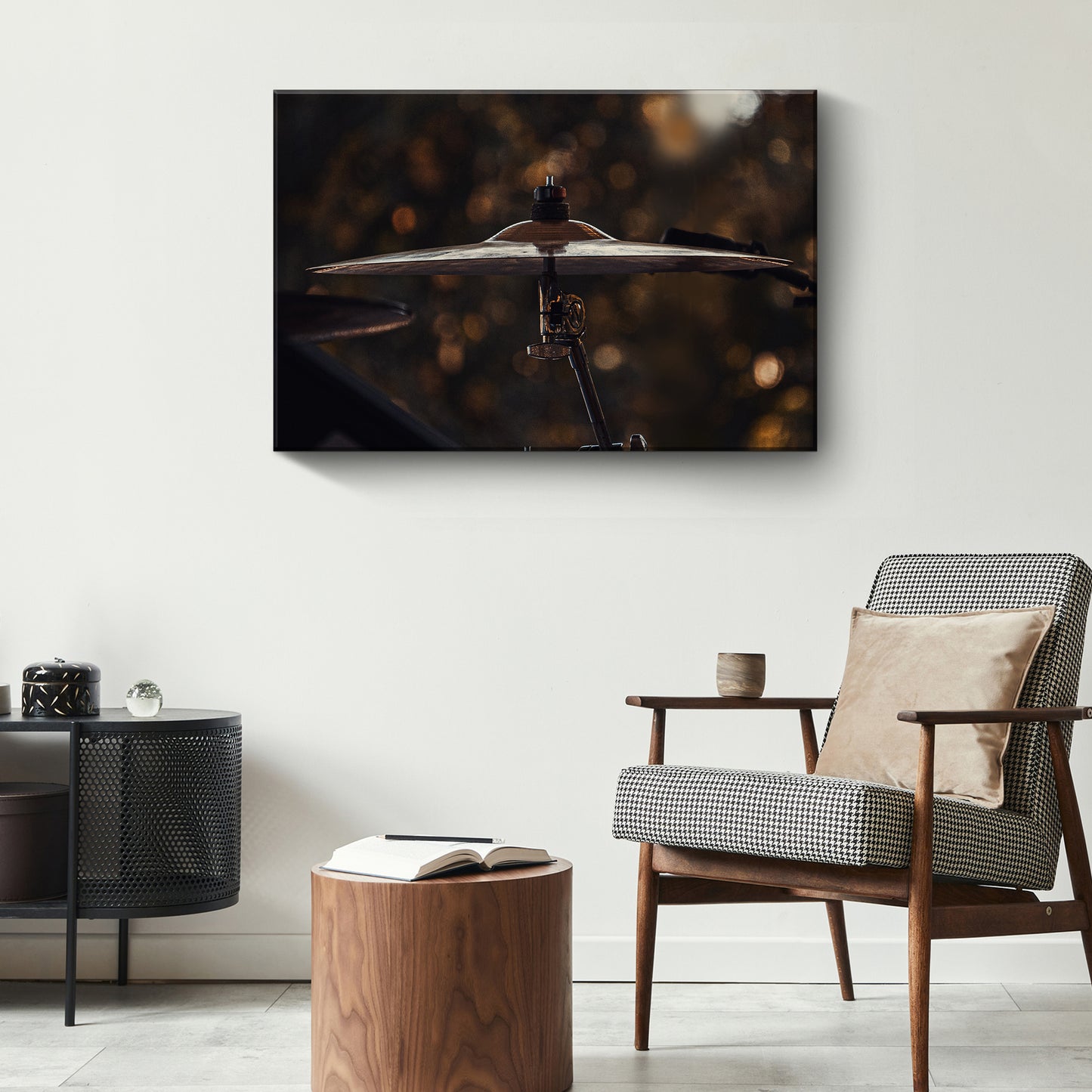 Cymbal Modern Canvas Wall Art Style 1 - Image by Tailored Canvases