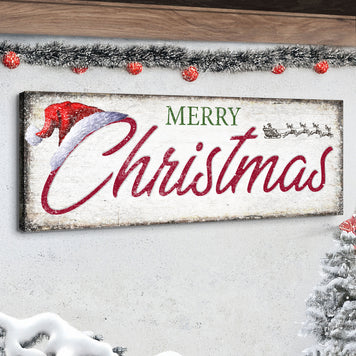 Vintage Merry Christmas Sign IV