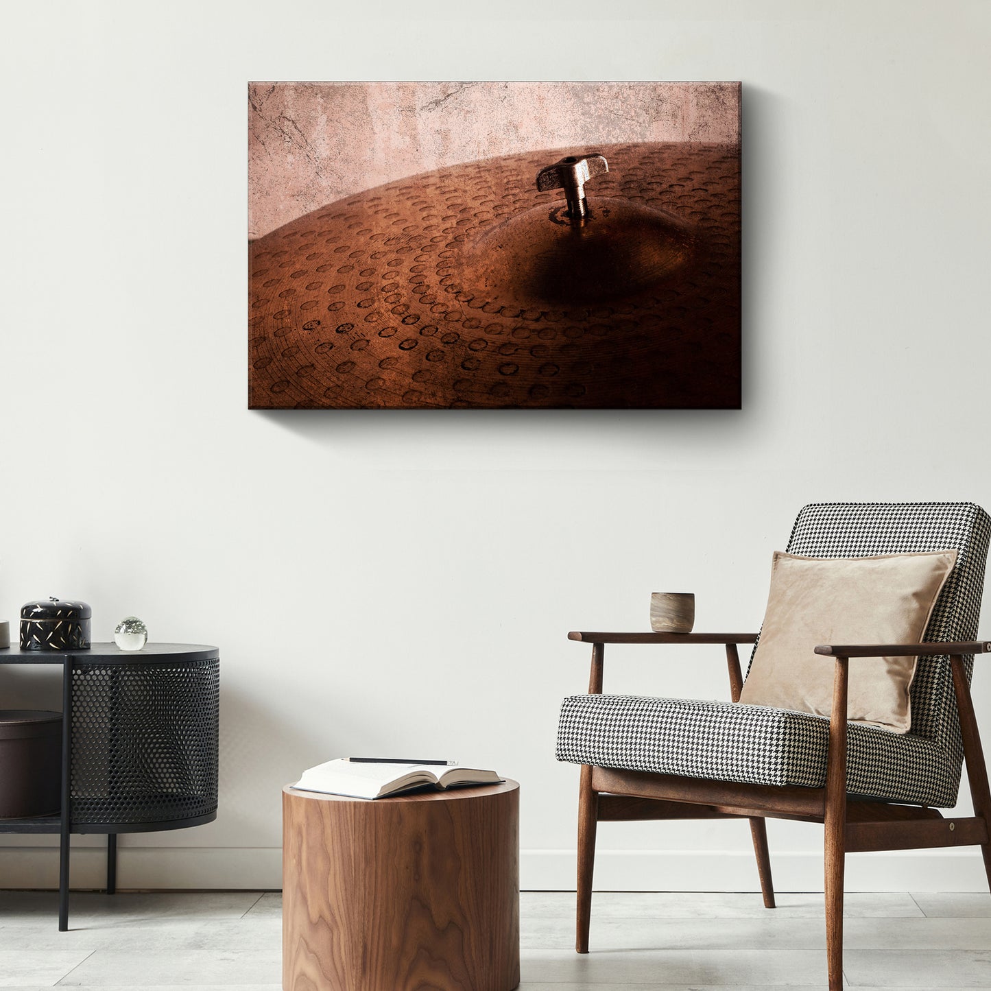 Cymbal Rustic Canvas Wall Art Style 1 - Image by Tailored Canvases