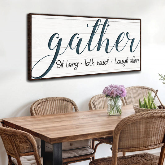 Gather Sign V Style 1 - Image by Tailored Canvases
