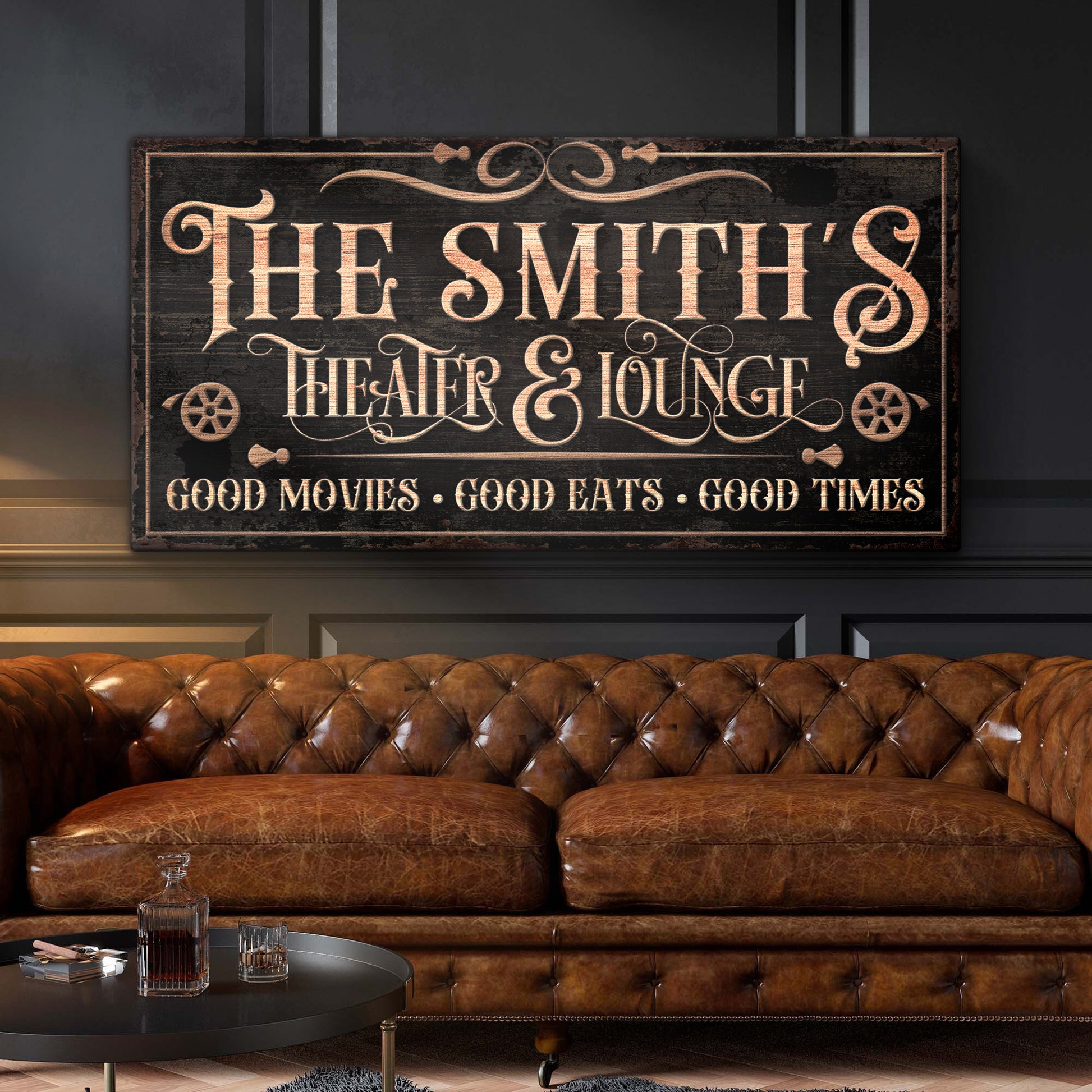 Personalized Theater Sign V - Image by Tailored Canvases