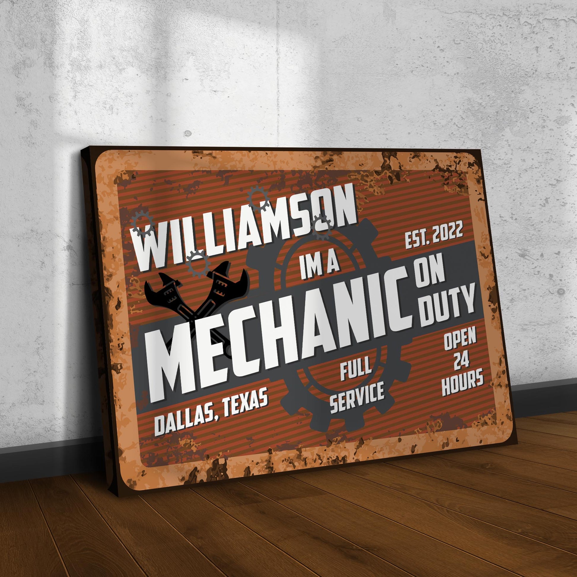 Mechanic Sign Style 2 - Image by Tailored Canvases