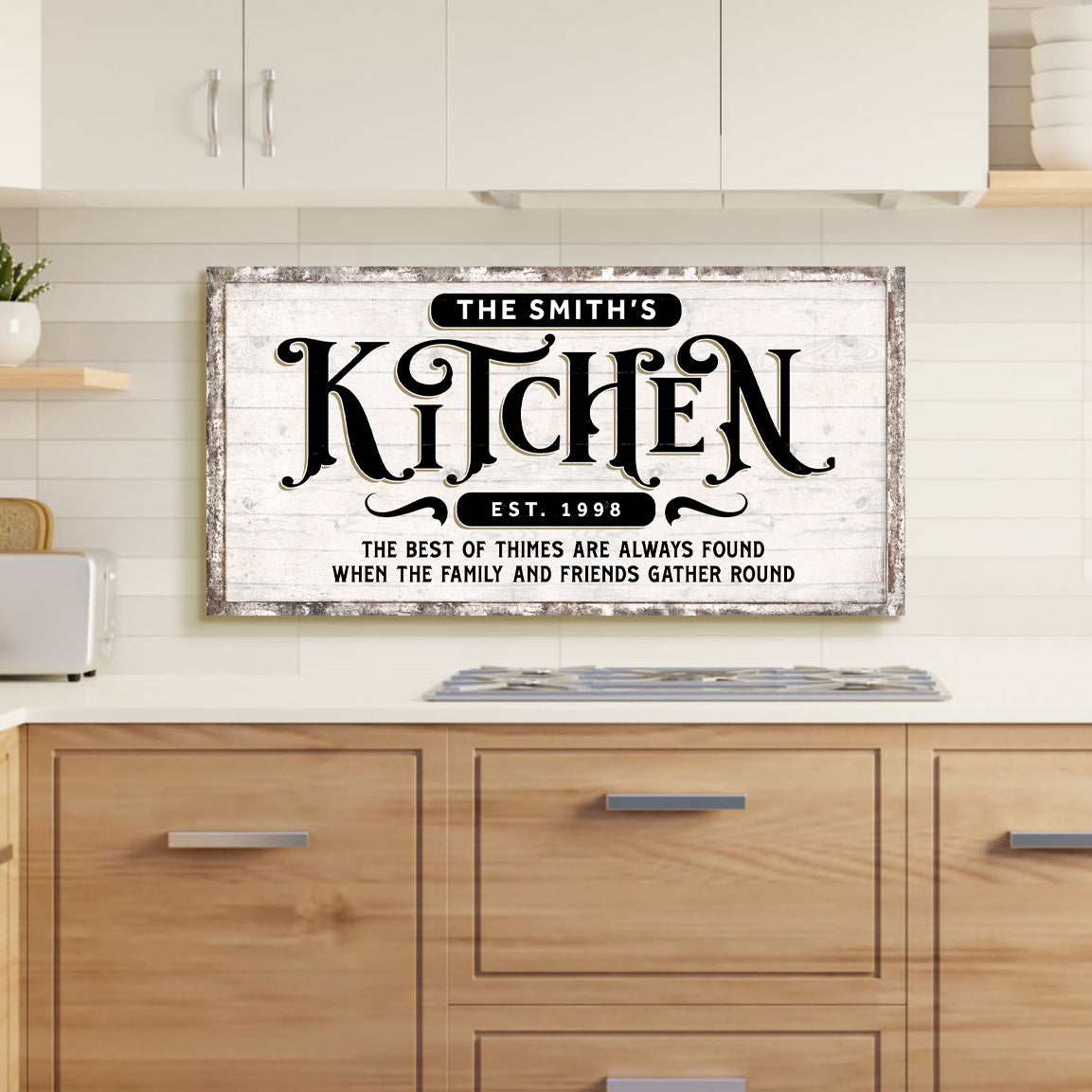 Kitchen Sign VII Style 2 - Image by Tailored Canvases