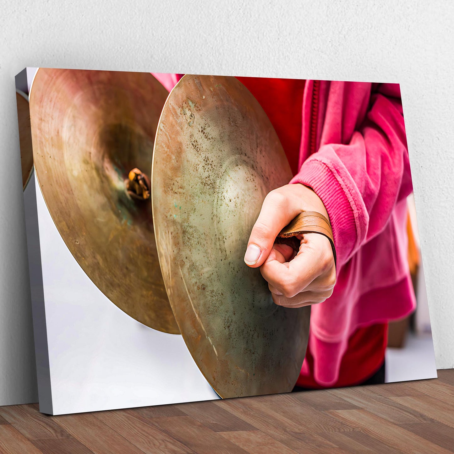 Cymbal Playing Canvas Wall Art - Image by Tailored Canvases