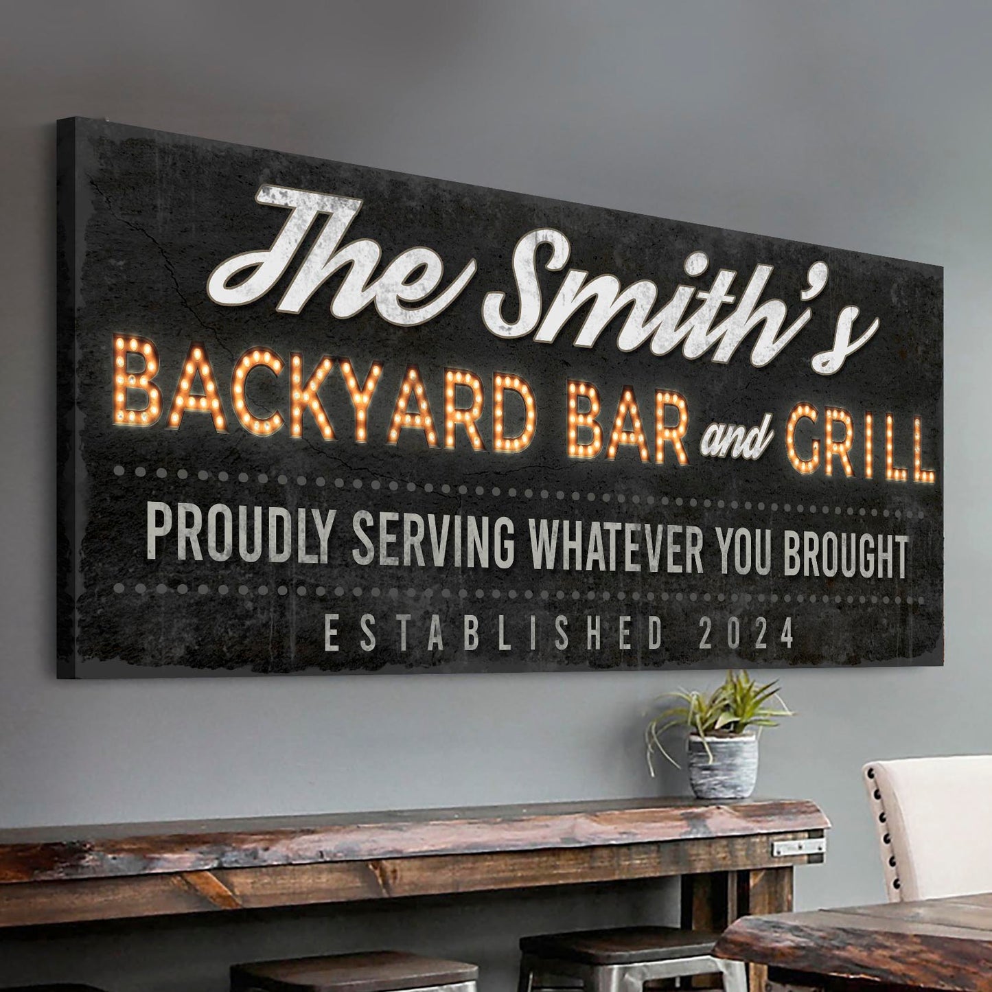Backyard Bar & Grill Sign XVII