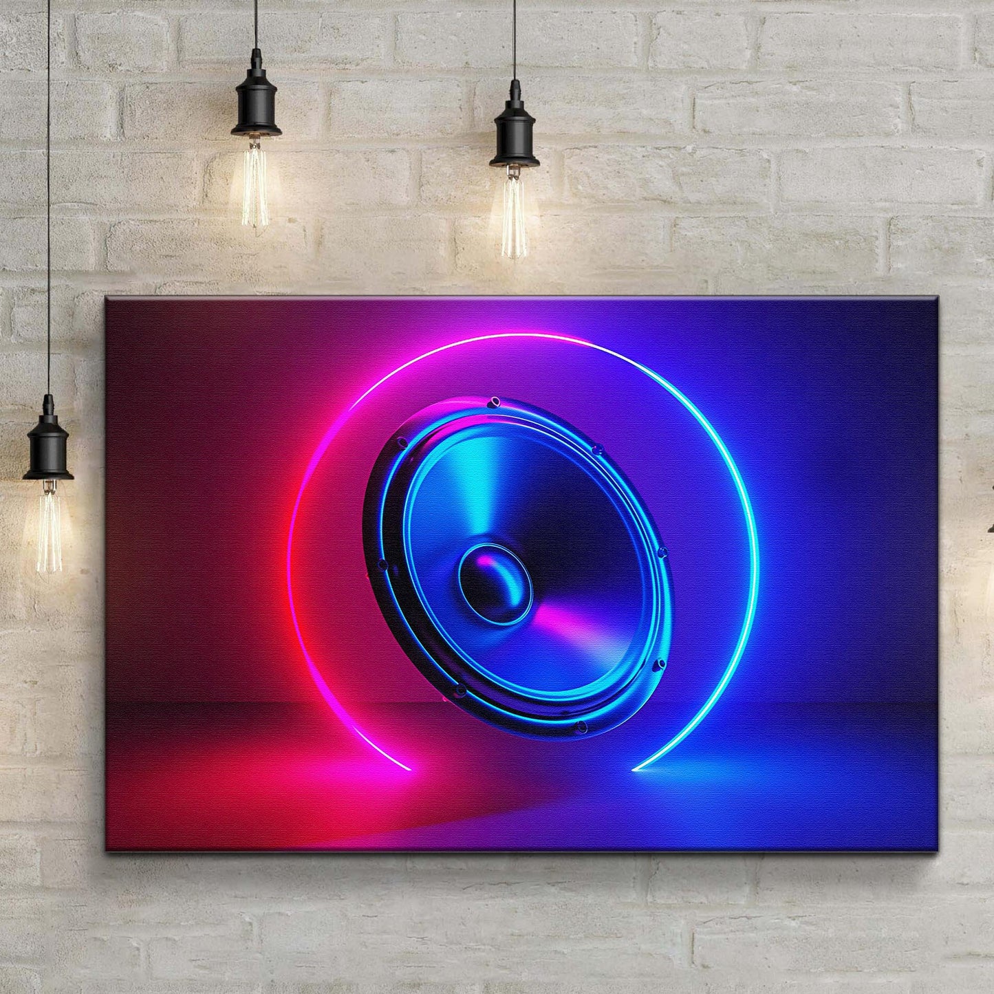 Music Equipment Speakers Modern Canvas Wall Art Style 1 - Image by Tailored Canvases