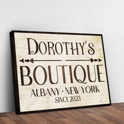 Boutique Sign IV - Image by Tailored Canvases