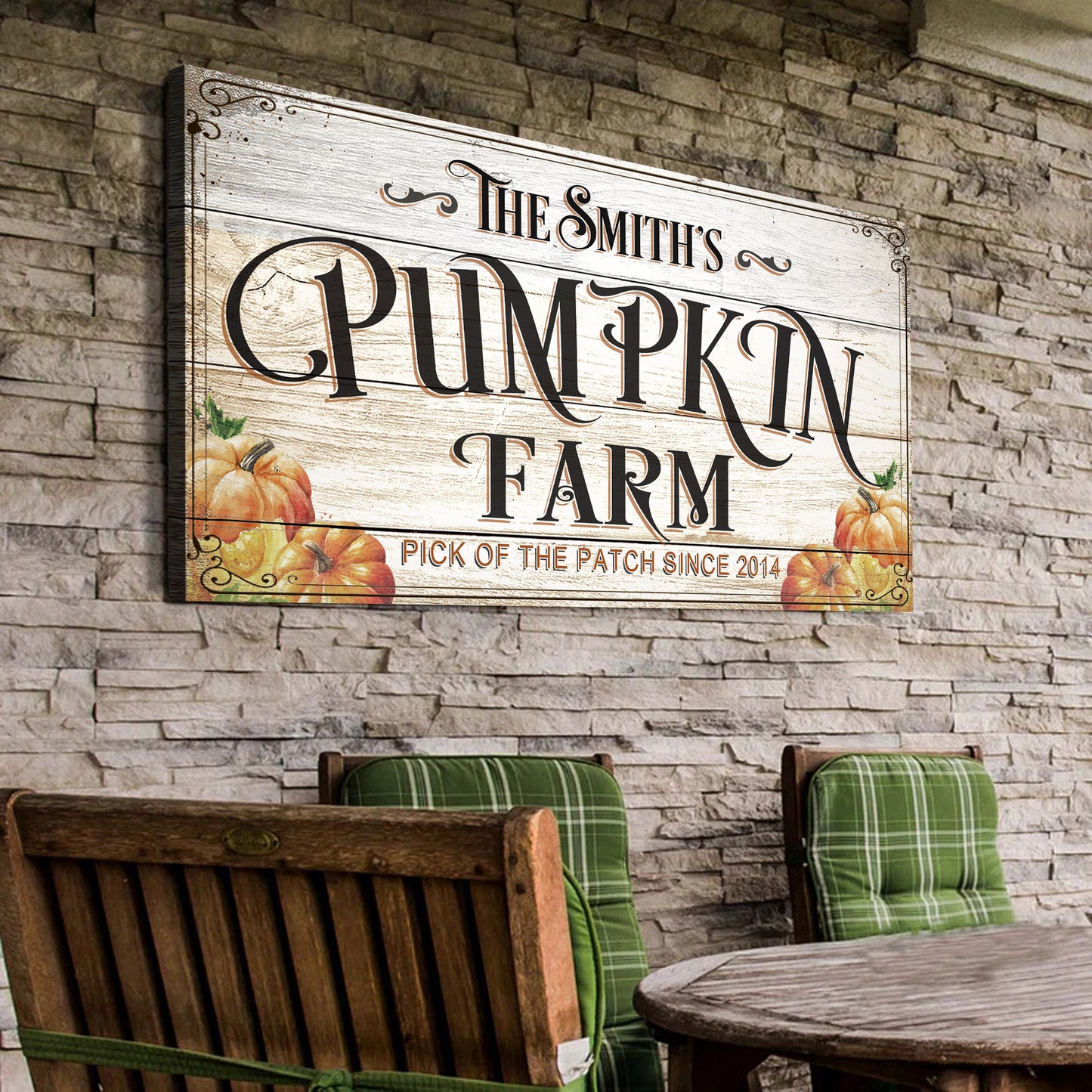 Pick Of The Patch Pumpkin Farm Sign