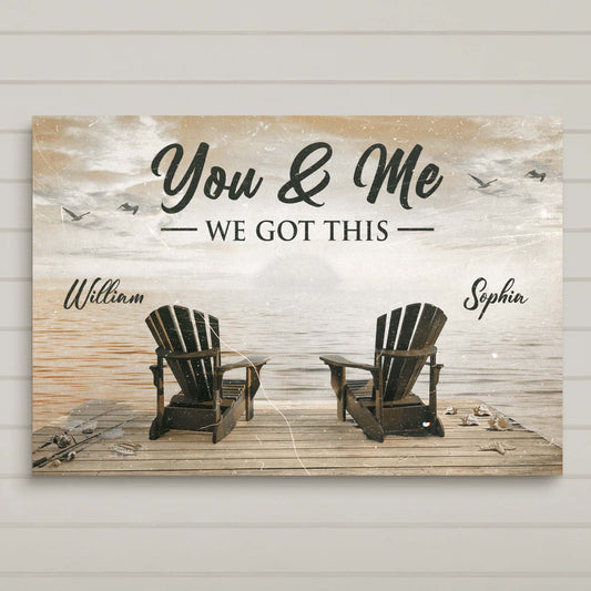 Fishing Themed We Got This Couple Sign - Image by Tailored Canvases