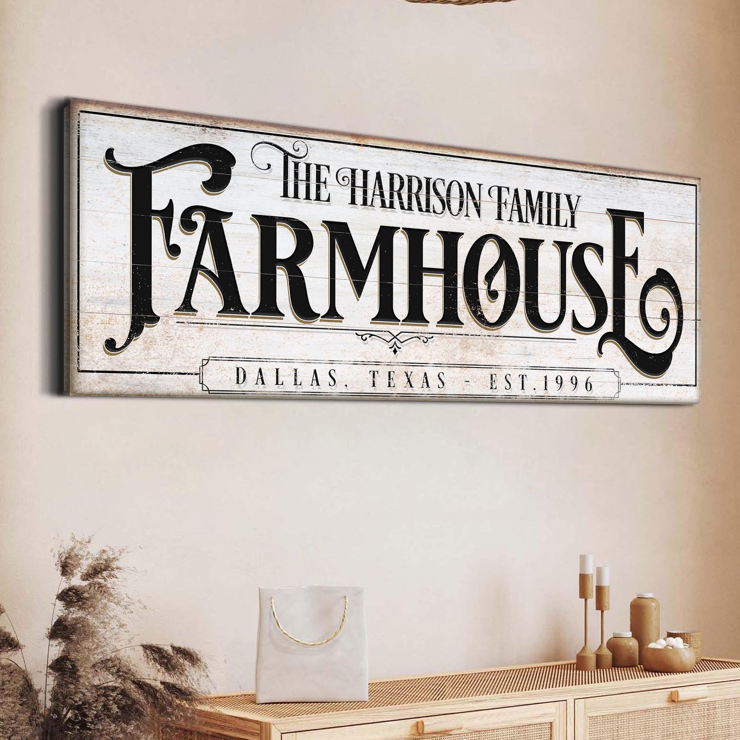 Vintage Rust Farmhouse Sign