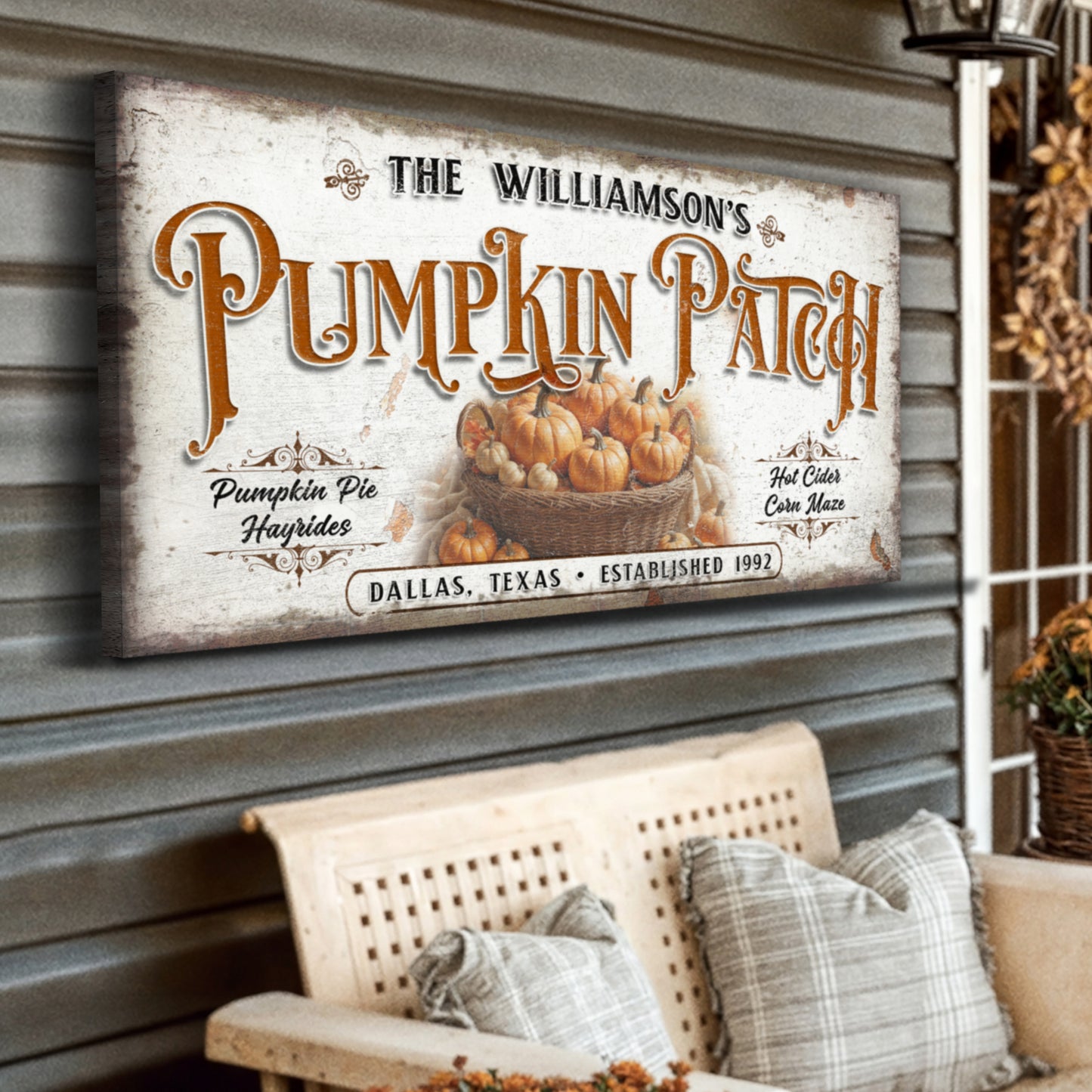 Personalized Pumpkin Patch Sign II