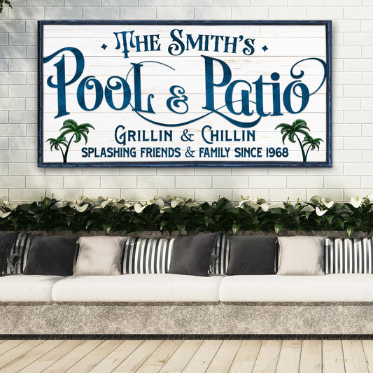 Personalized Pool Bar Sign II