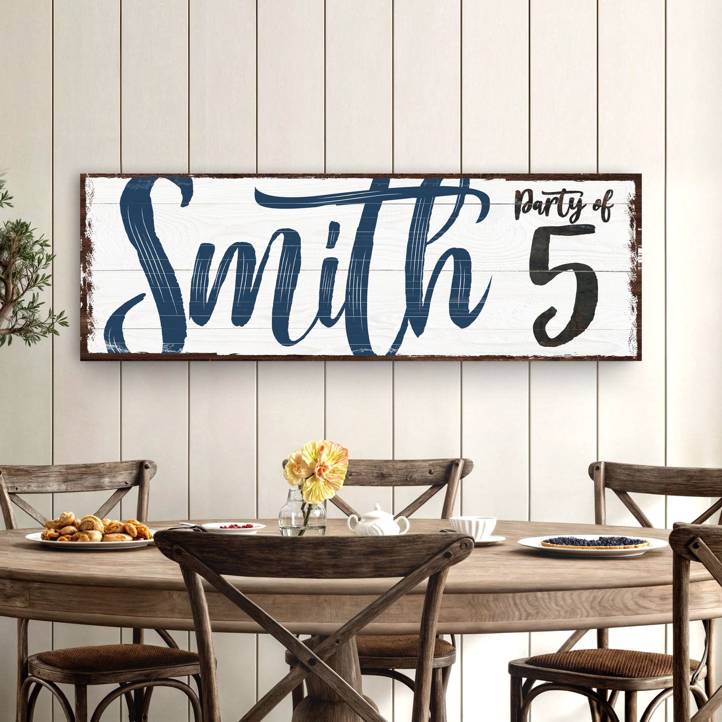 Personalized Party of Family Sign