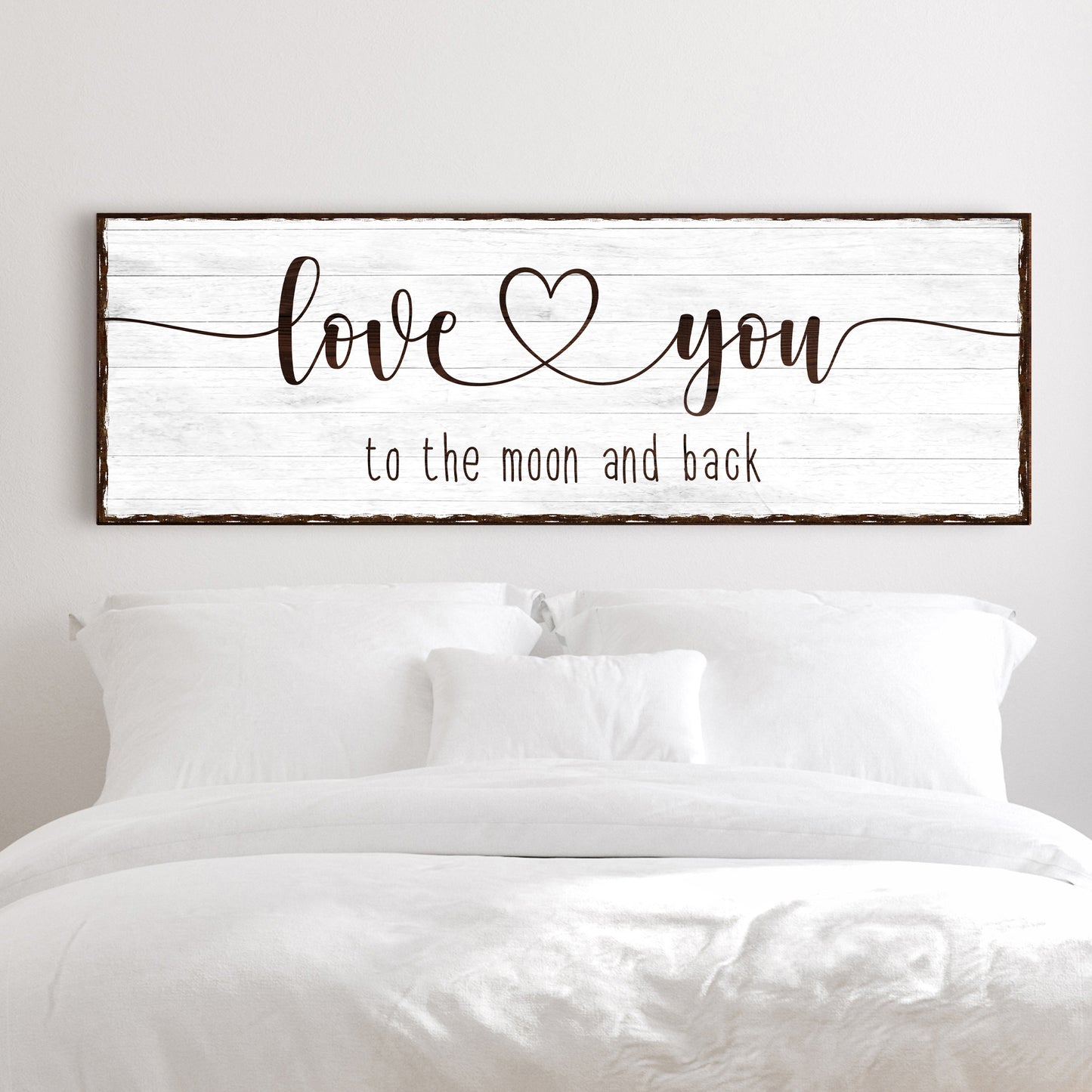 Love You To The Moon And Back Sign III - Image by Tailored Canvases