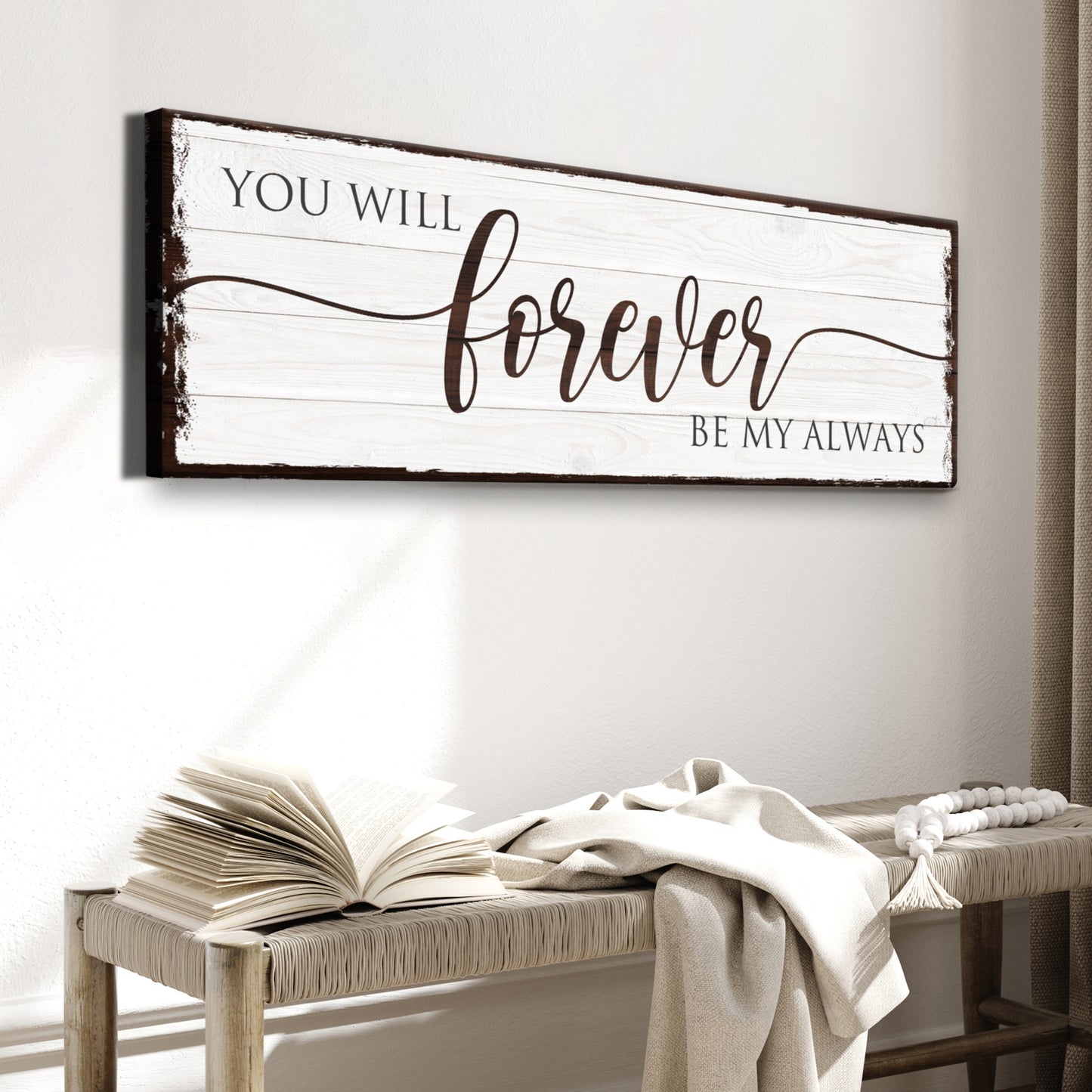 Forever Be My Always Sign - Image by Tailored Canvases