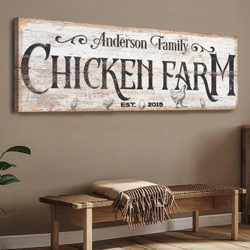 Chicken Farm Farmhouse Sign III