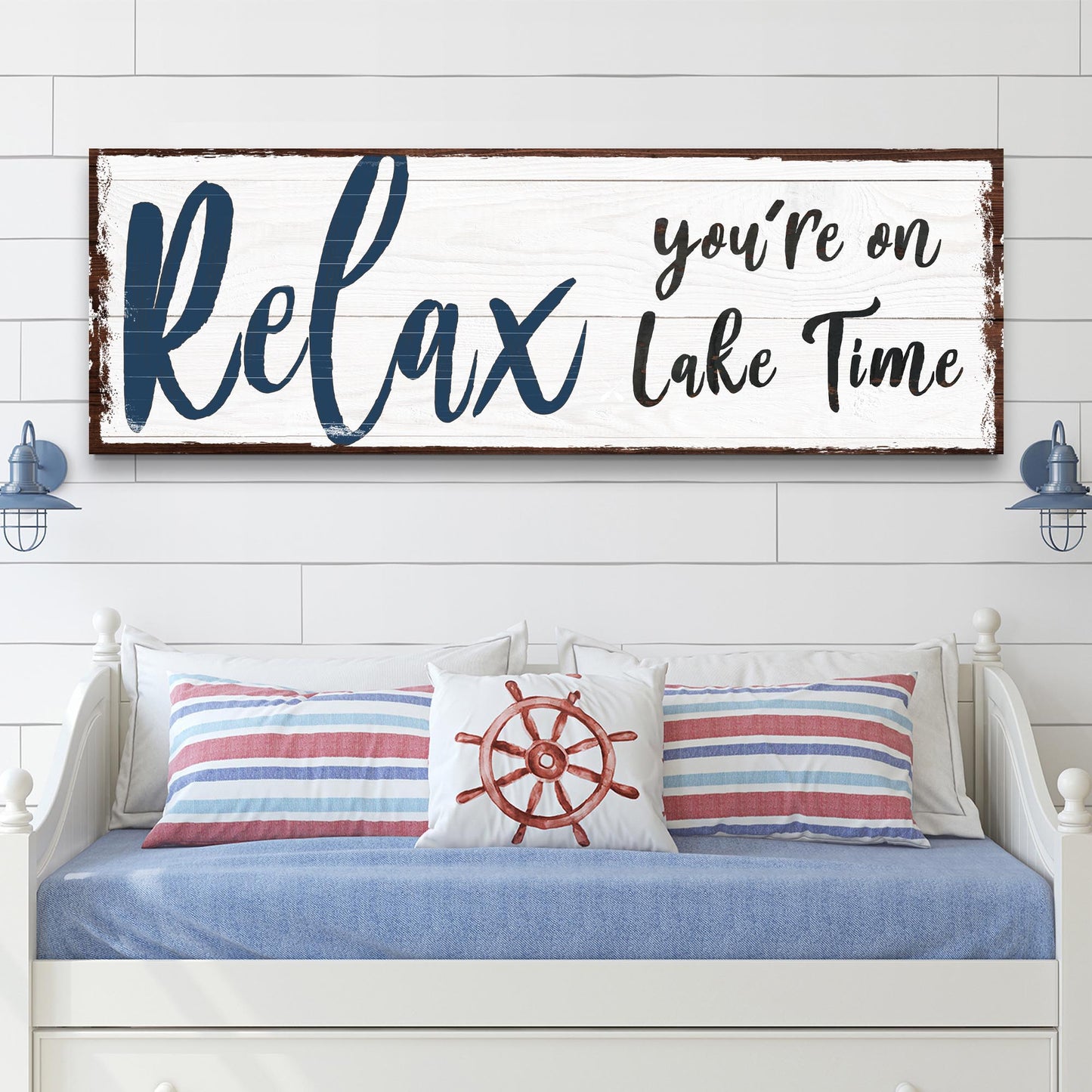 Relax You're on Lake Time Sign IV