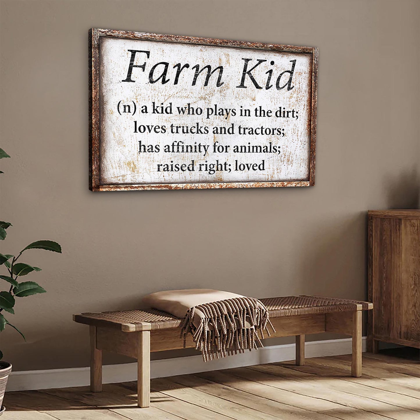 Farm Kid Nursery Sign