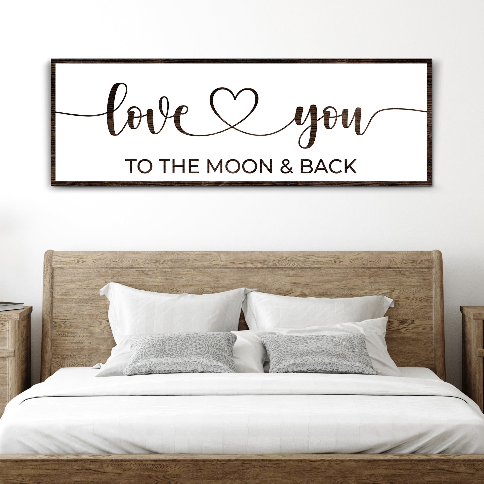 Love You To The Moon And Back Sign II - Image by Tailored Canvases