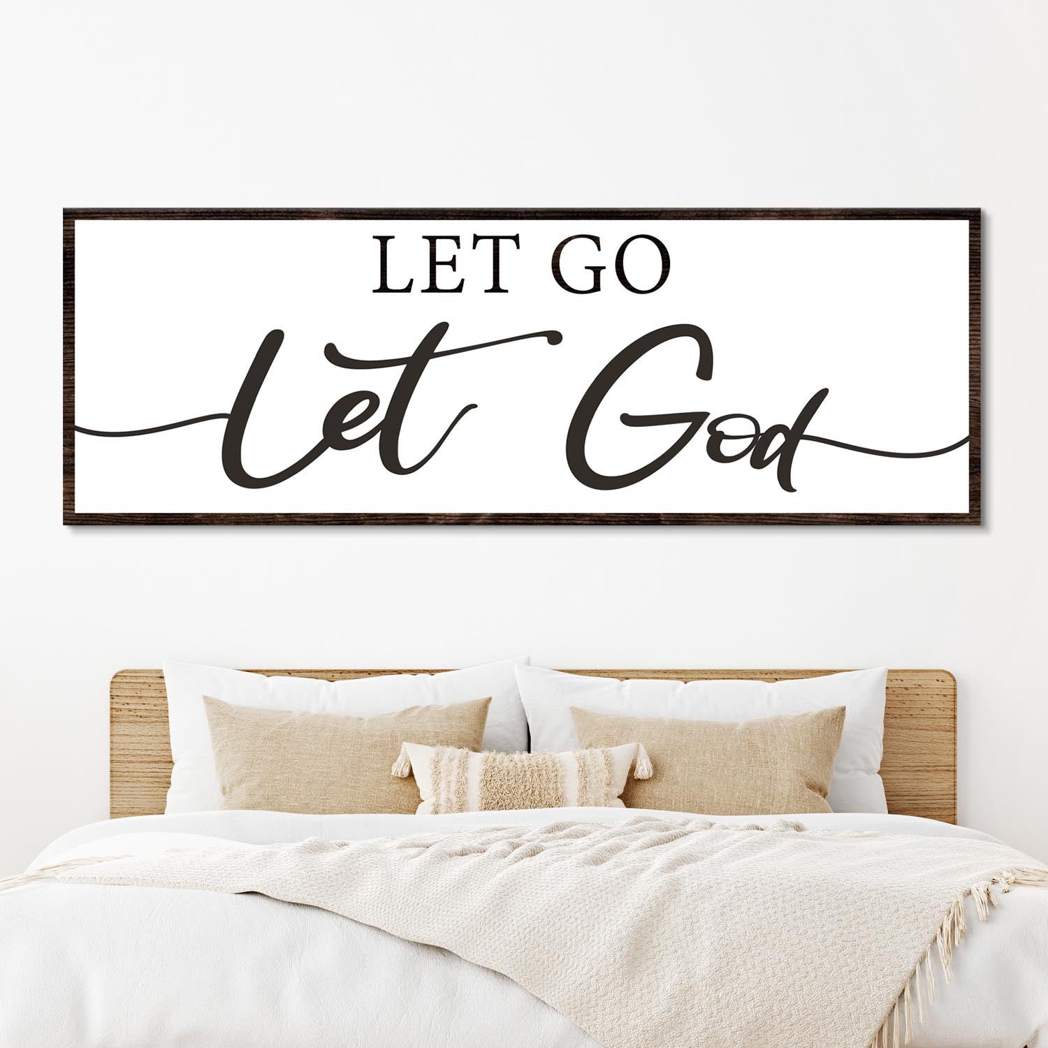 Let Go Let God Faith Sign III - Image by Tailored Canvases