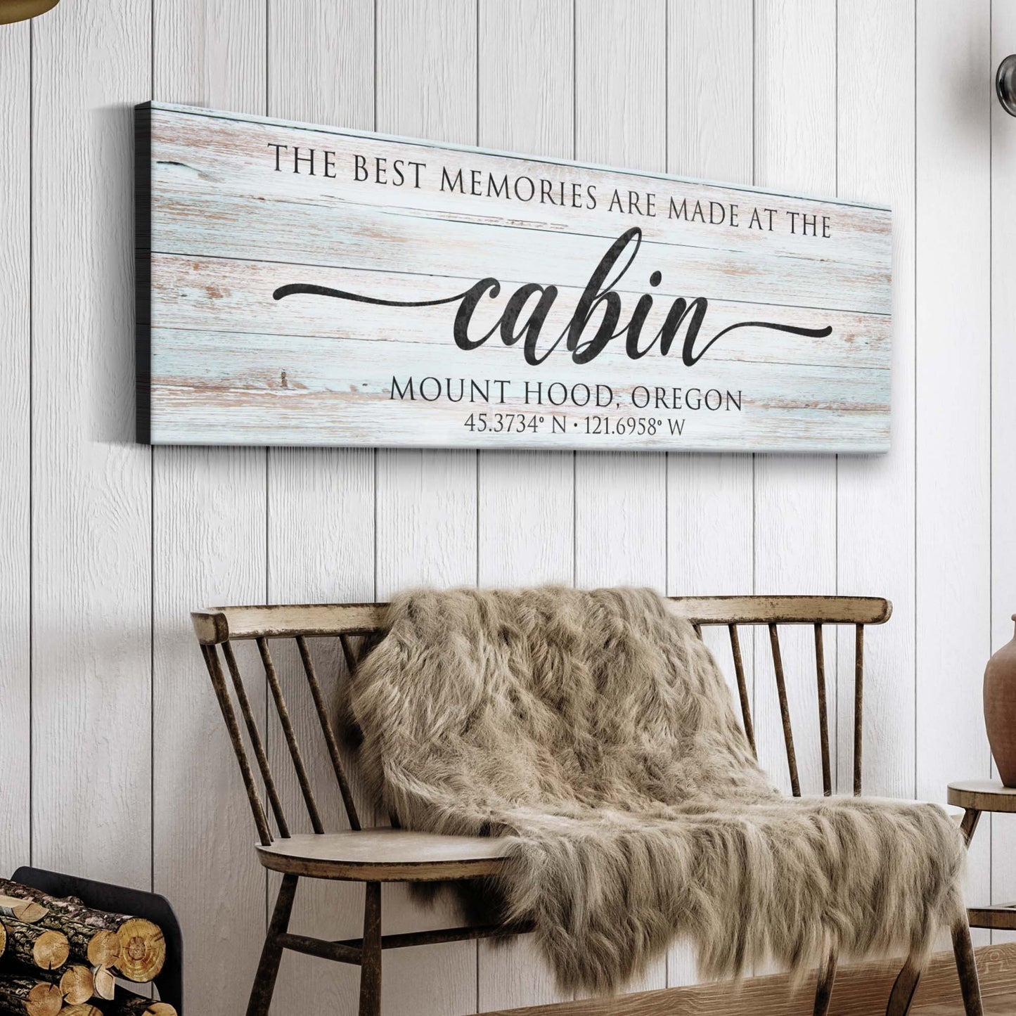 Best Memories Are Made At The Cabin Sign II - Image by Tailored Canvases