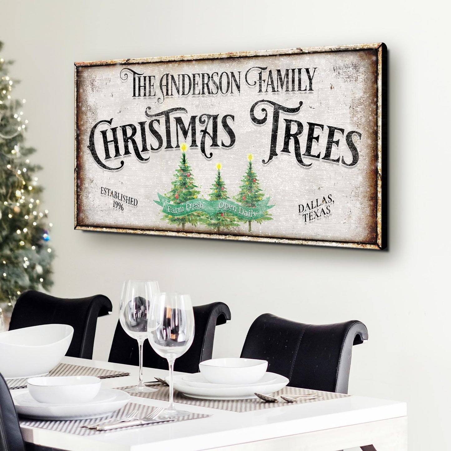 Family Christmas Tree Farm Sign III