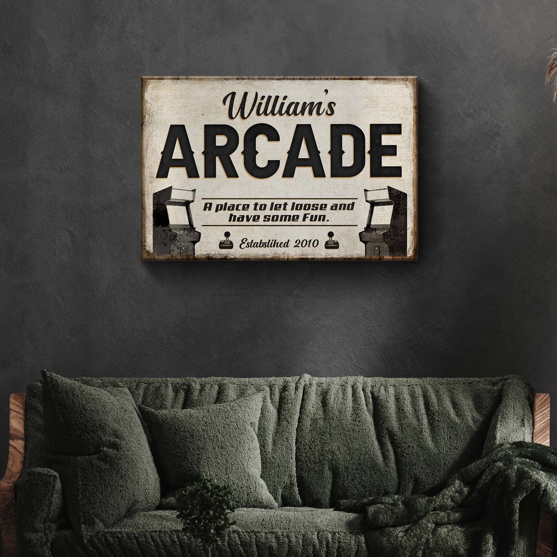 Arcade Sign IV Style 2 - Image by Tailored Canvases
