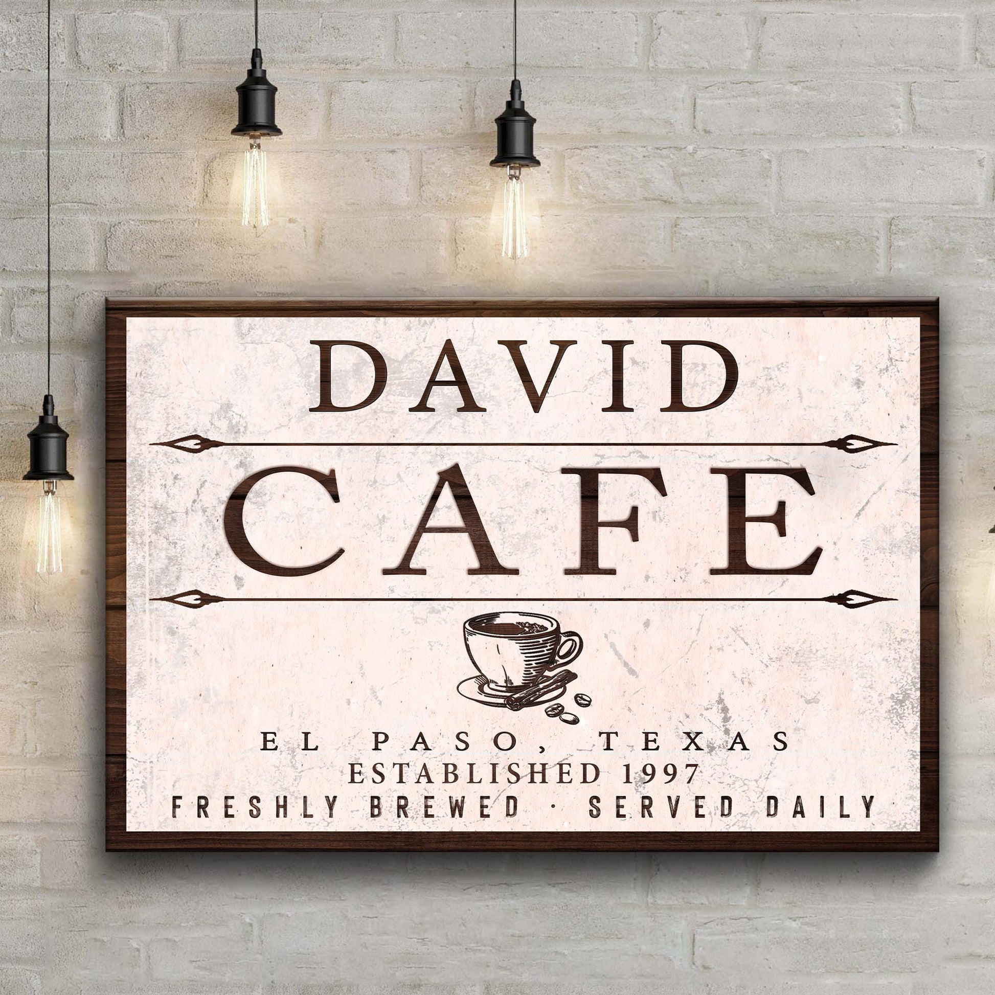 Cafe Sign II Style 2 - Image by Tailored Canvases