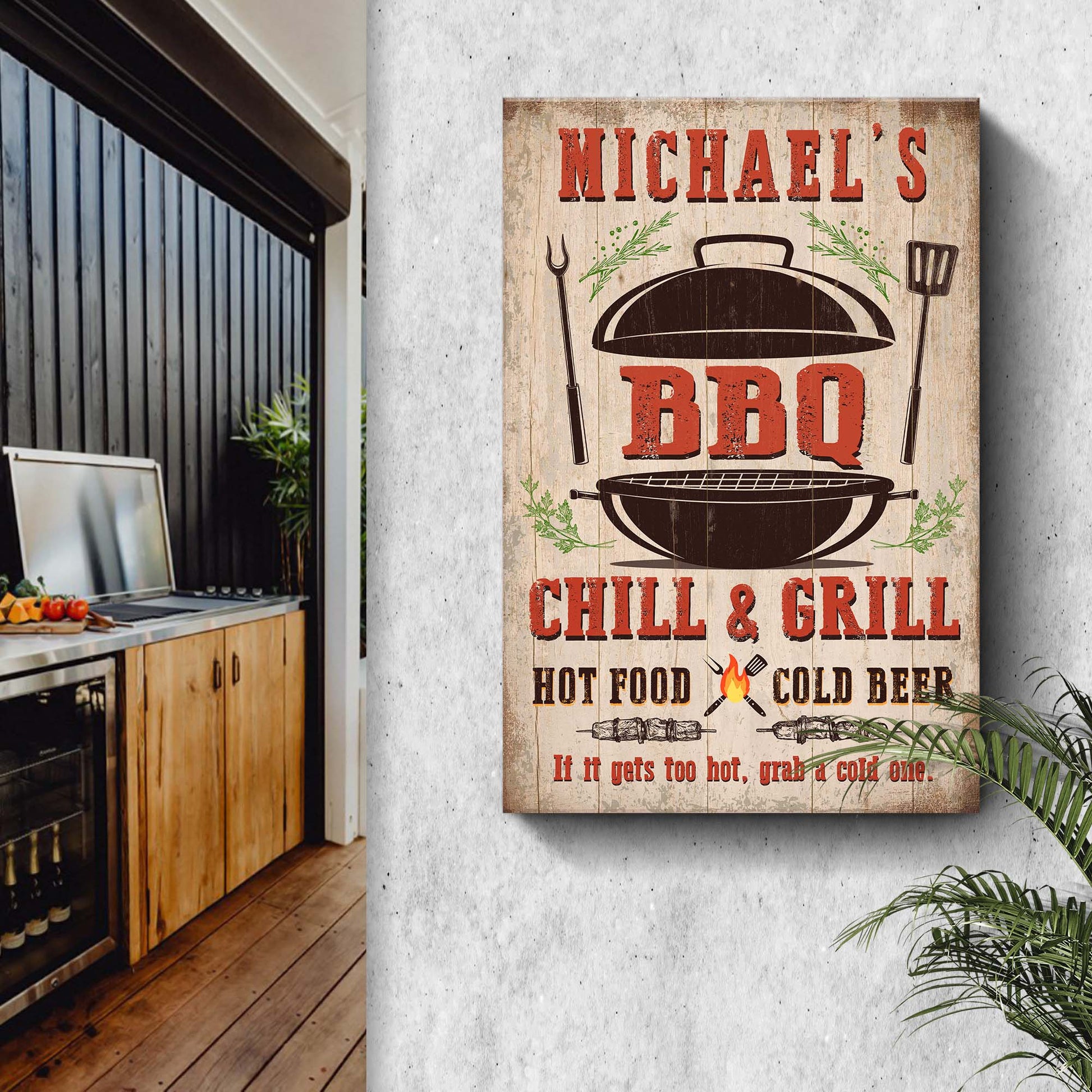 BBQ Sign V Style 1 - Image by Tailored Canvases 