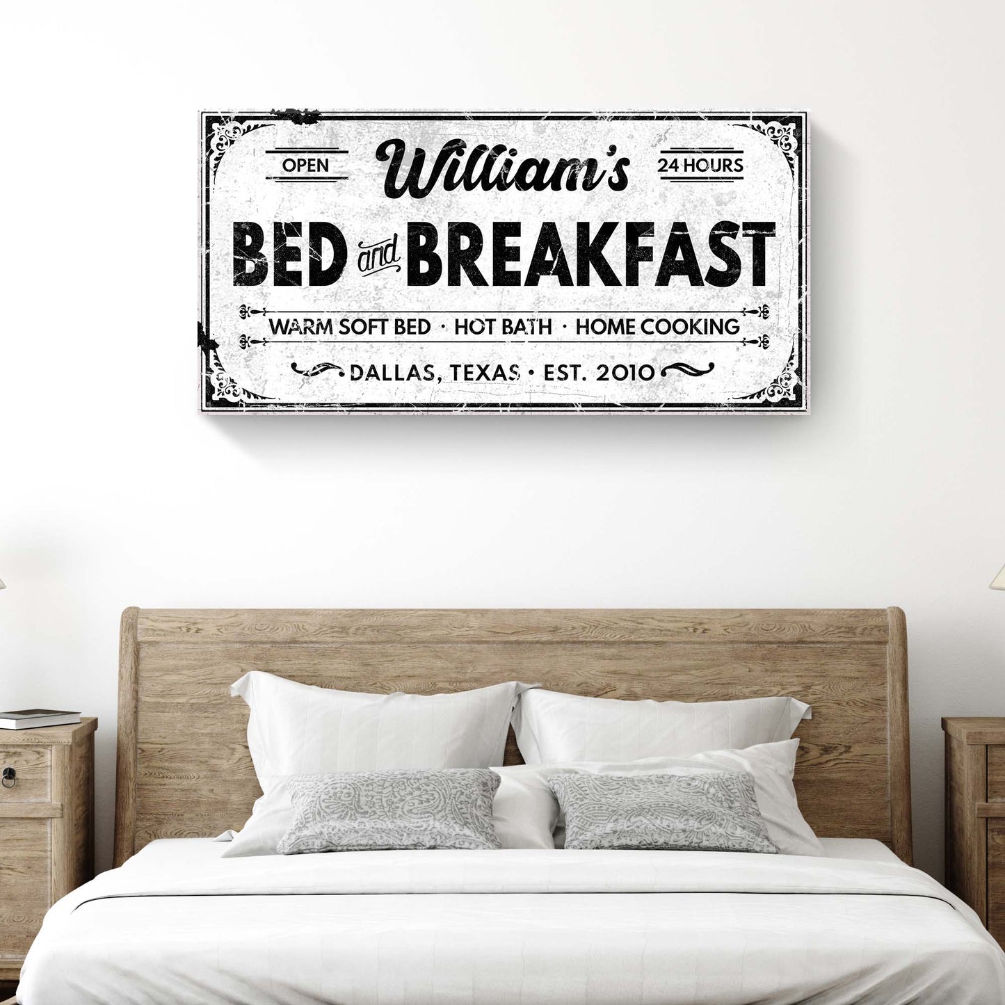 Bed and Breakfast Sign II Style 2 - Image by Tailored Canvases