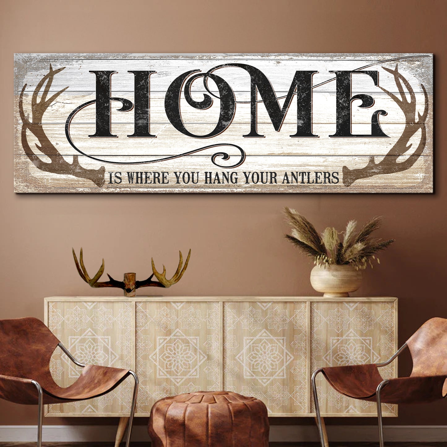 Home Is Where You Hang Your Antlers Sign II