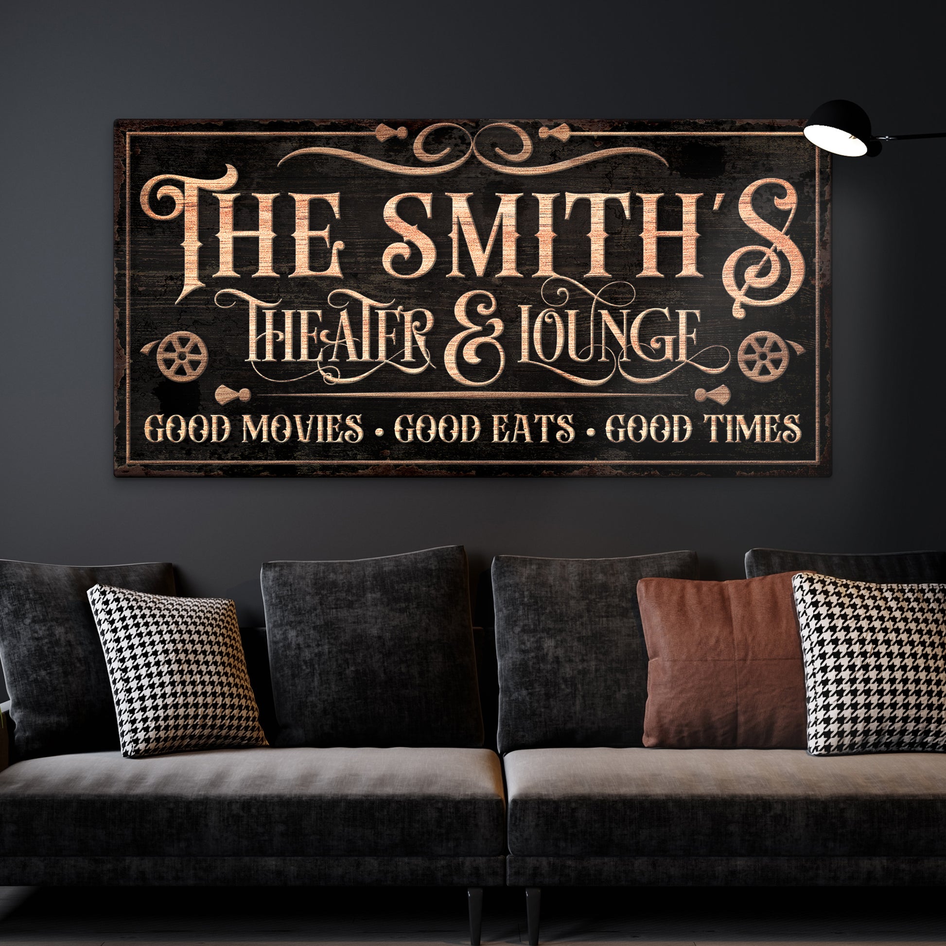 Personalized Theater Sign V - Image by Tailored Canvases