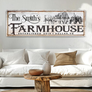 Vintage Rust Farmhouse Sign II