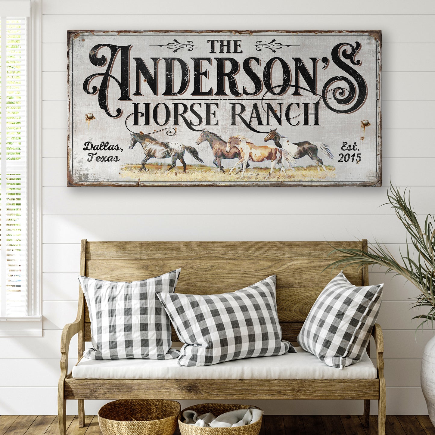 Personalized Horse Ranch Sign II