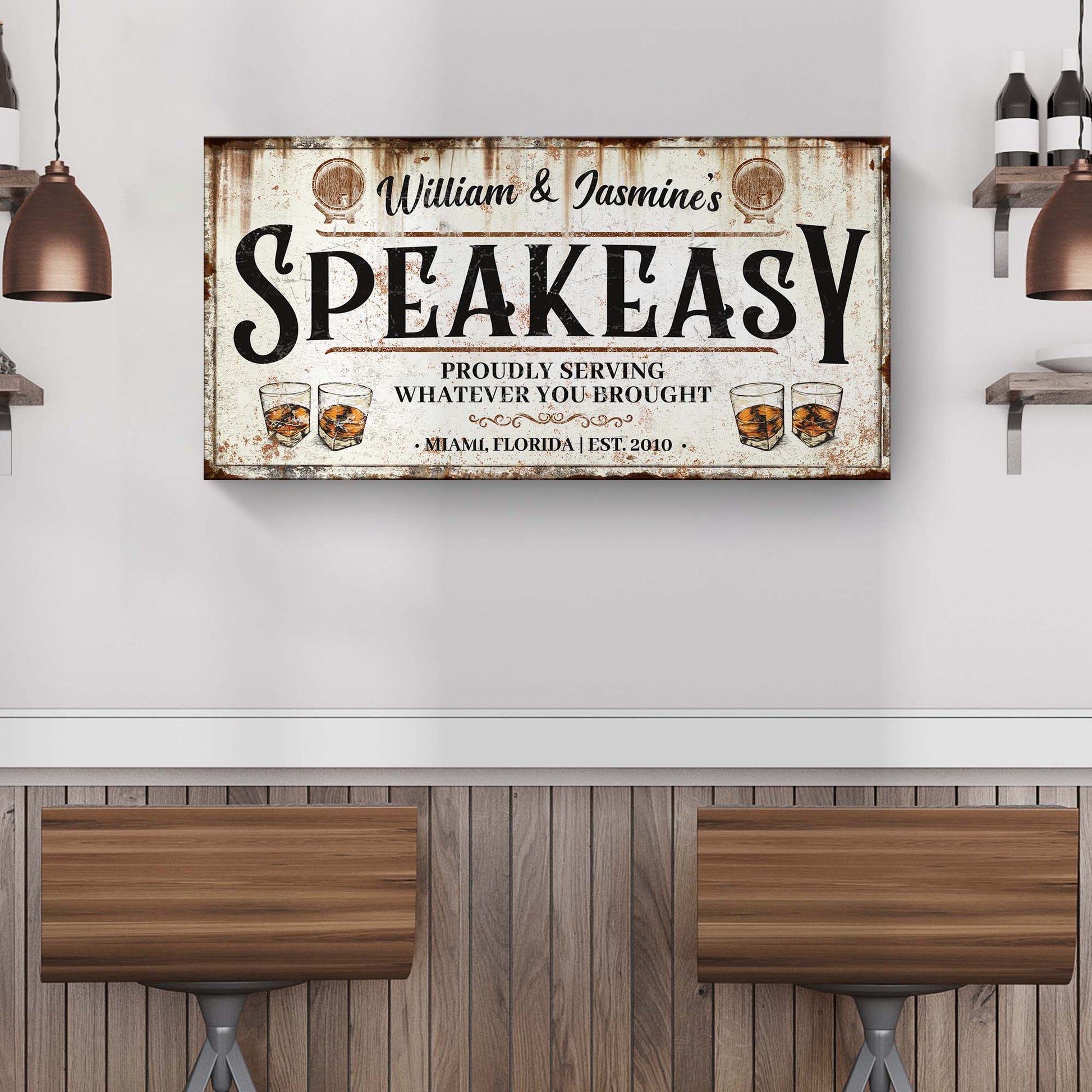 Speakeasy Sign V Style 2 - Image by Tailored Canvases