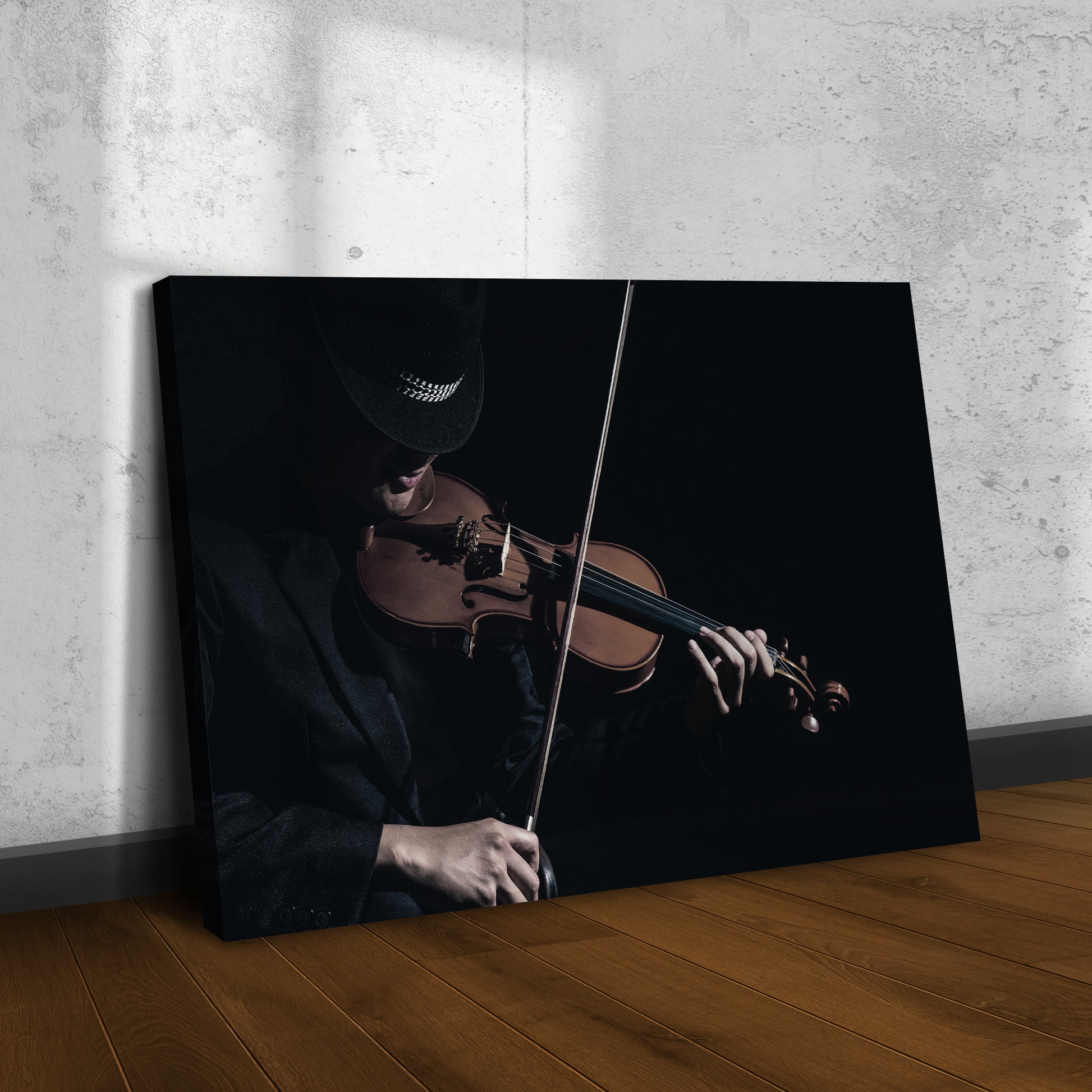 Violin Playing Canvas Wall Art - Image by Tailored Canvases