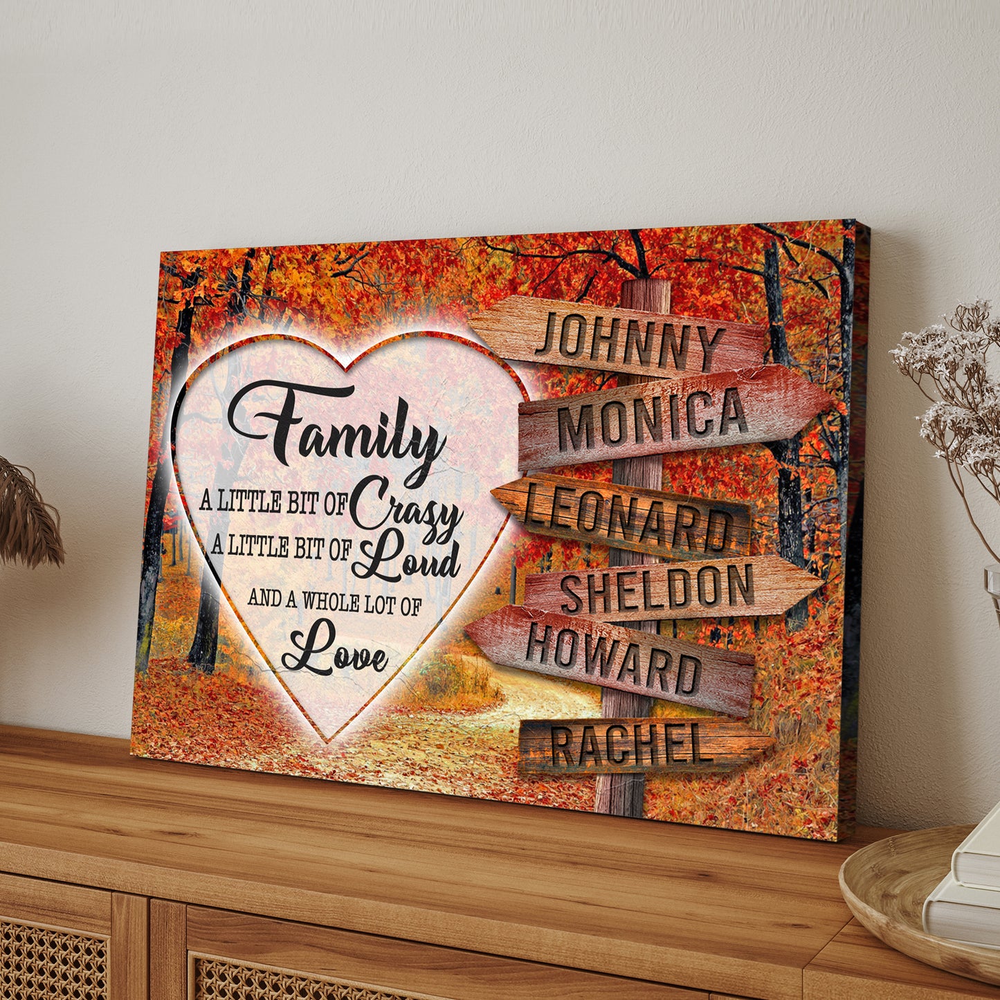 A Lot of Love Family Names Sign III