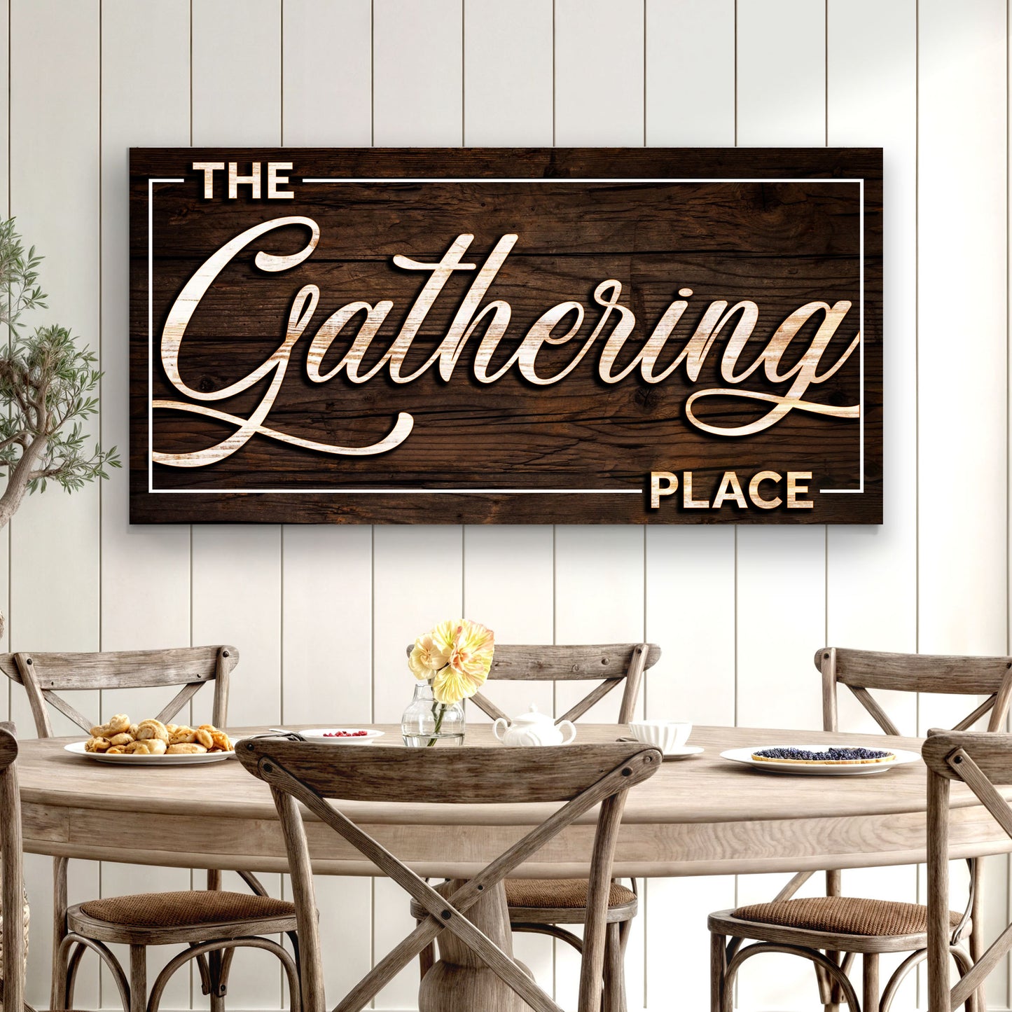 The Gathering Place Sign Style 2 - Image by Tailored Canvases