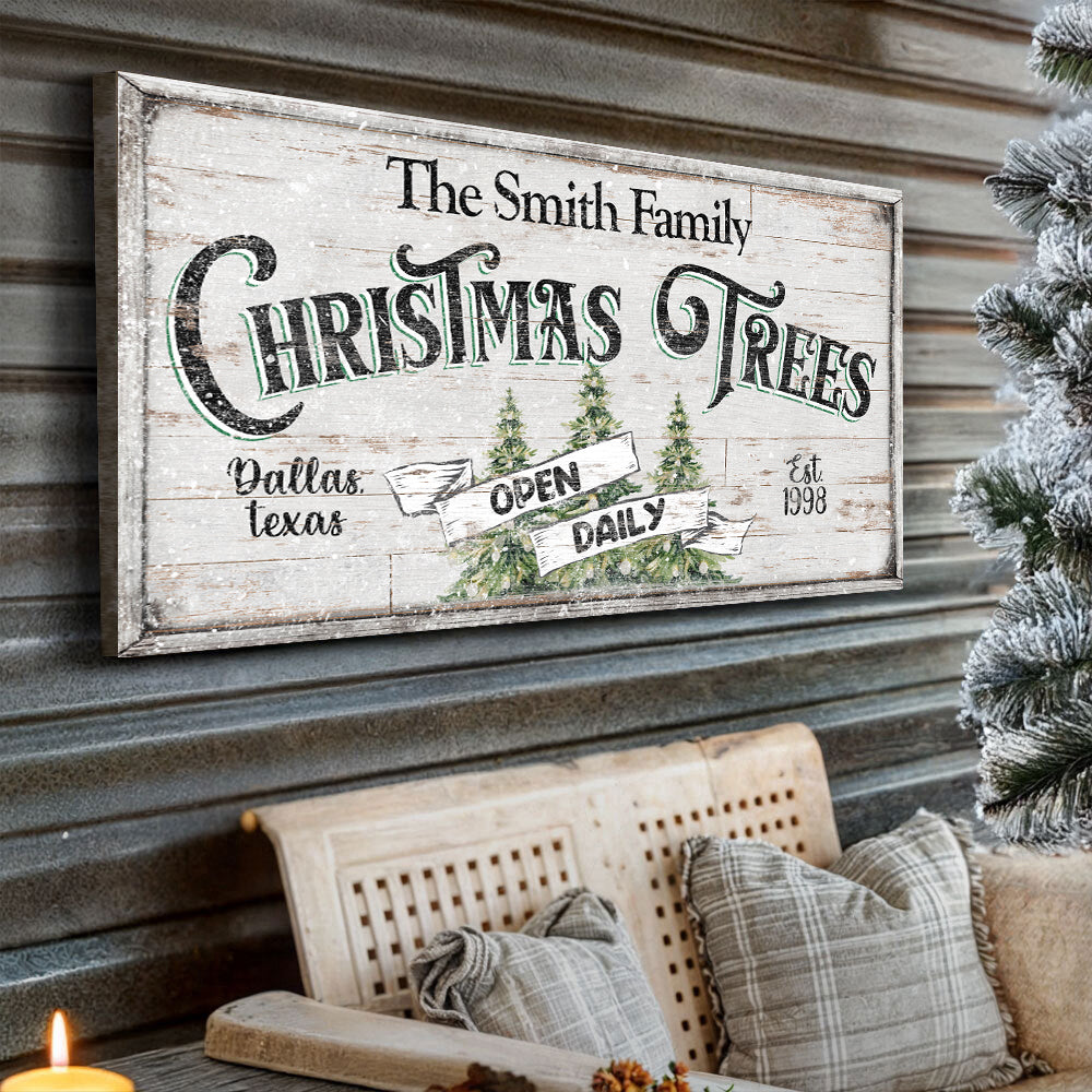 Family Christmas Tree Farm Sign II