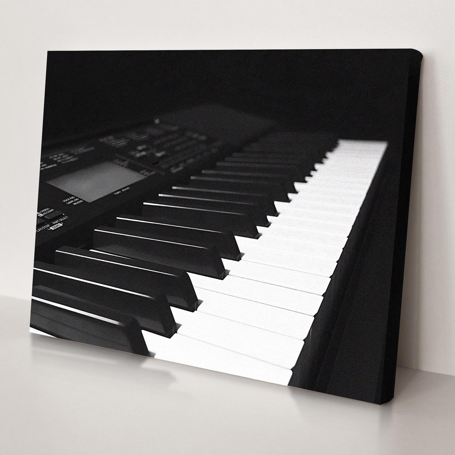 Keyboard Monochrome Canvas Wall Art - Image by Tailored Canvases