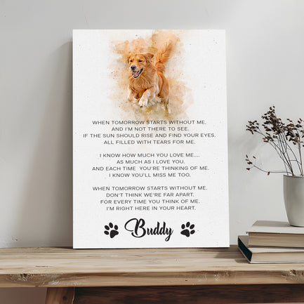 Pet Memorial Sign I'm Right Here In Your Heart
