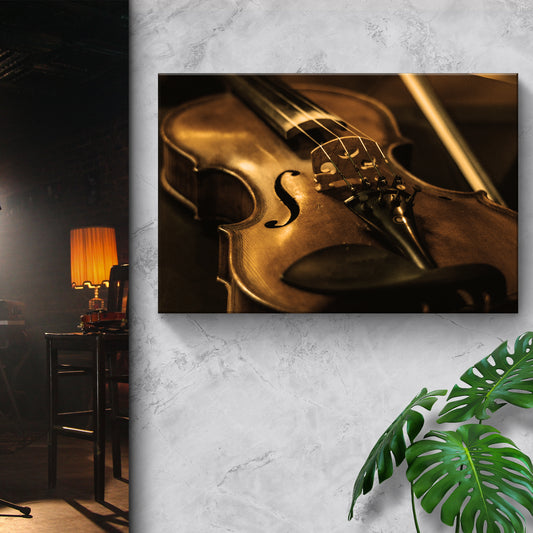 Violin Sepia Canvas Wall Art - Image by Tailored Canvases