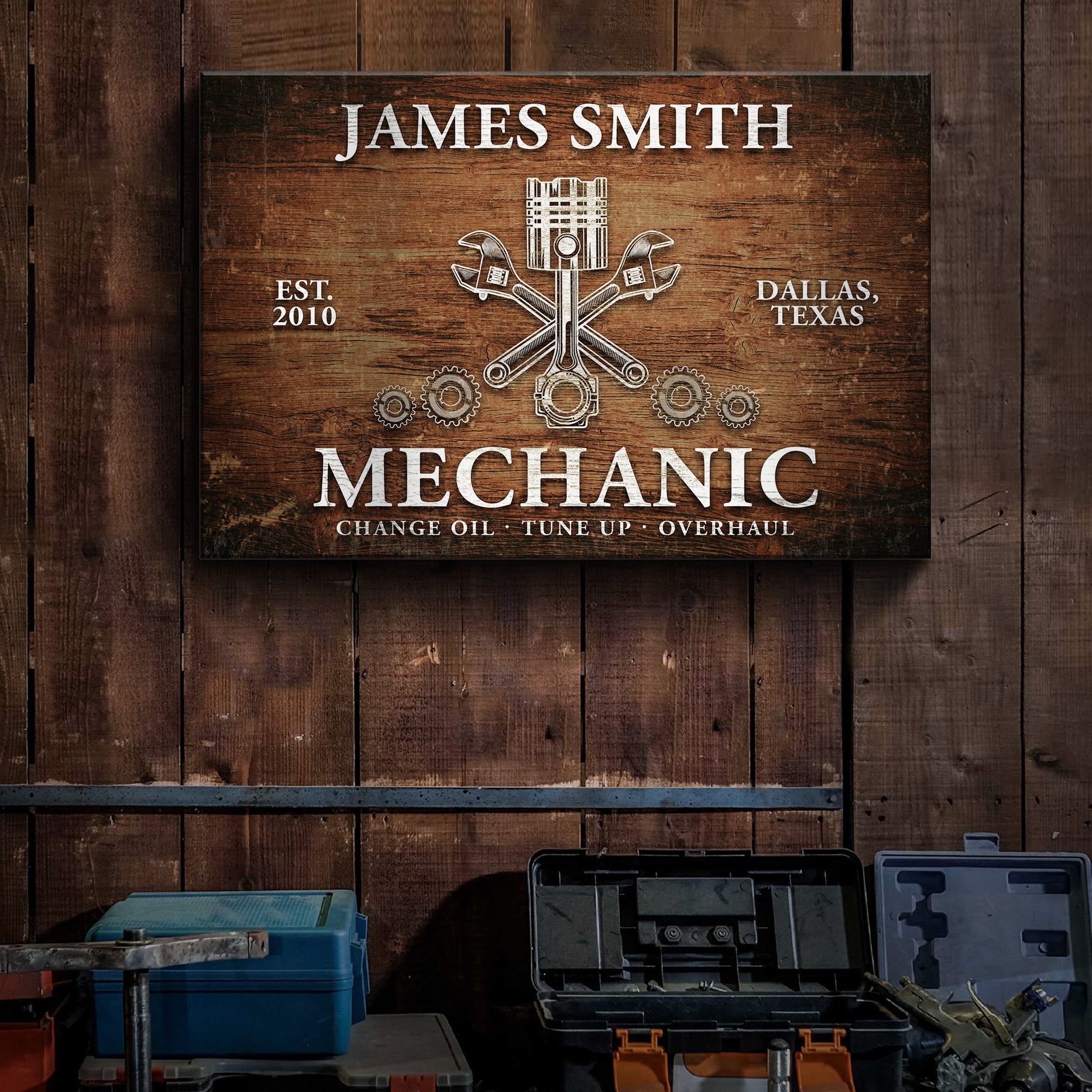 Mechanic Car Sign III Style 2 - Image by Tailored Canvases