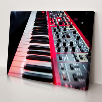 Keyboard Modern Canvas Wall Art