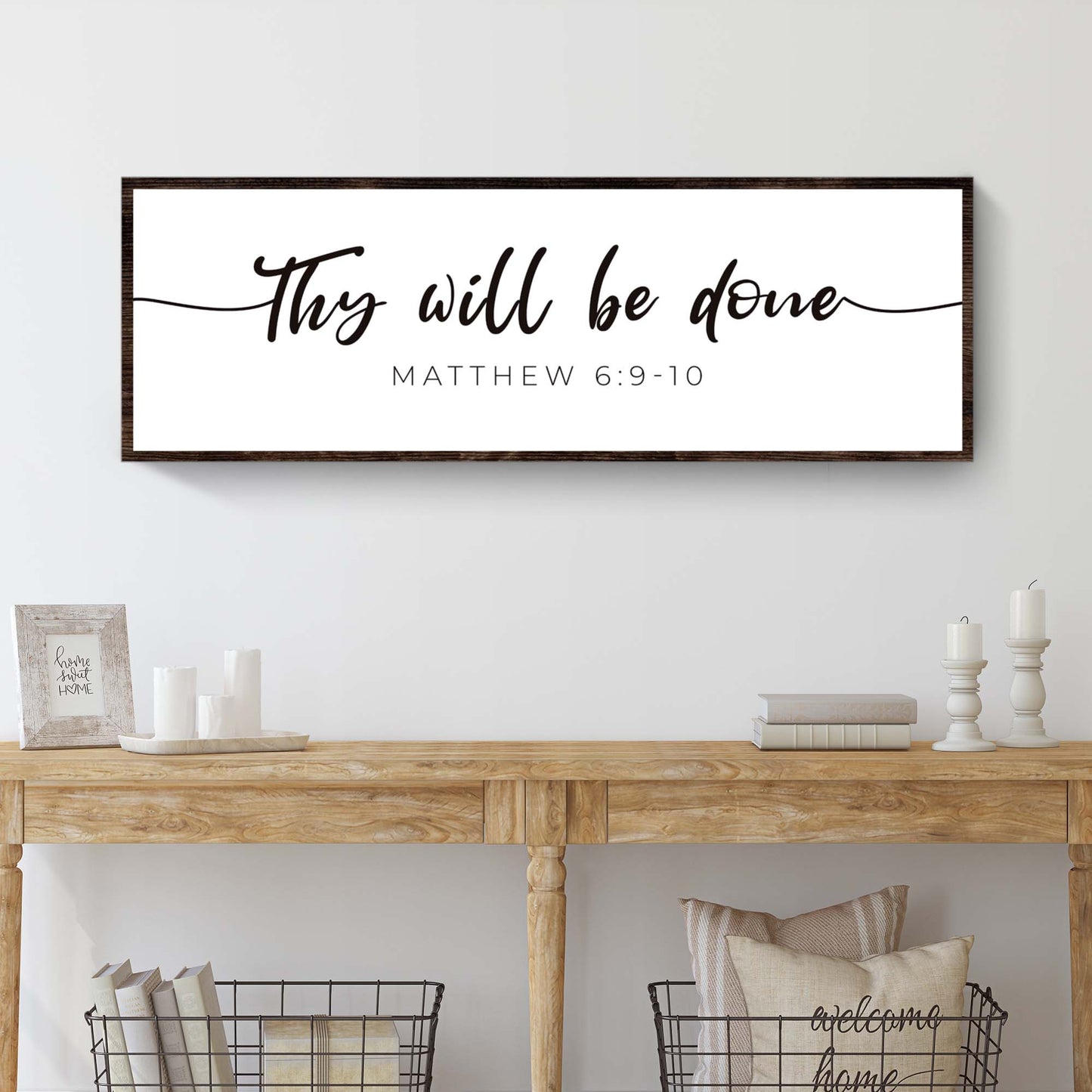 Thy Will Be Done Faith Sign III - Image by Tailored Canvases