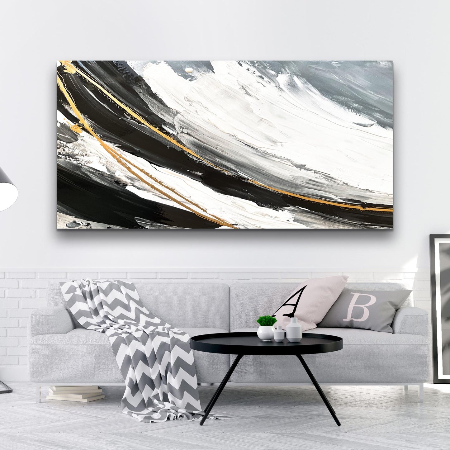 Modern Abstract Shadows Wall Art