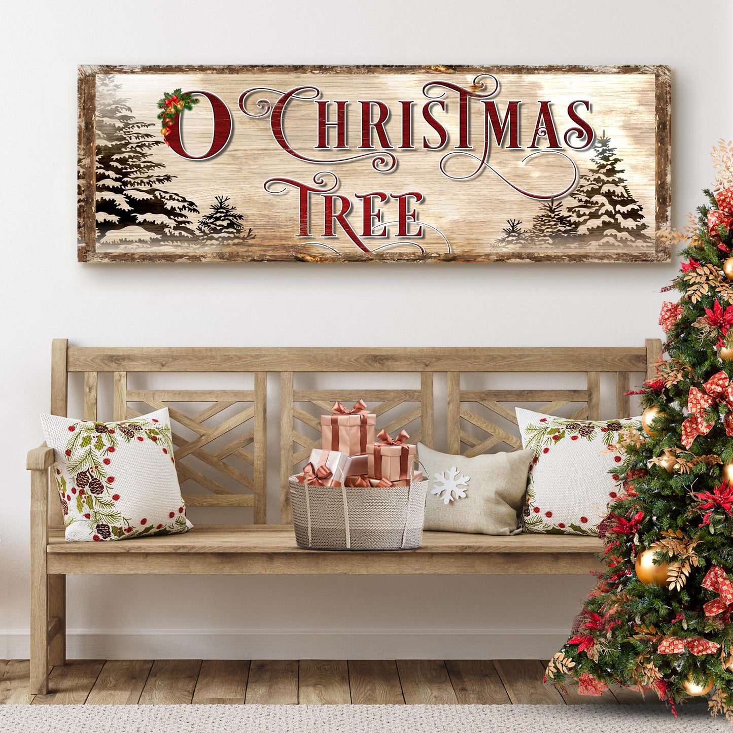 O Christmas Tree Sign - Image by Tailored Canvases