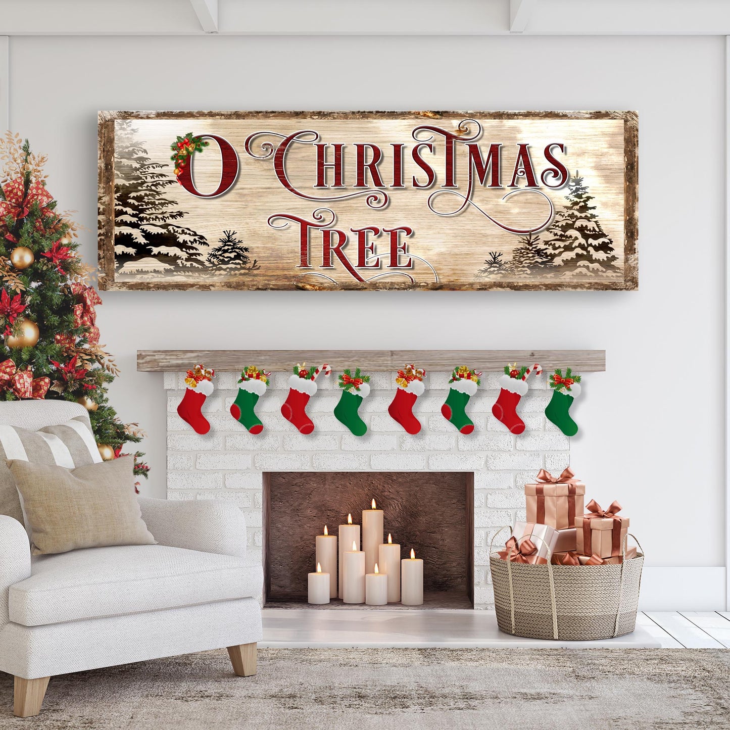 O Christmas Tree Sign - Image by Tailored Canvases