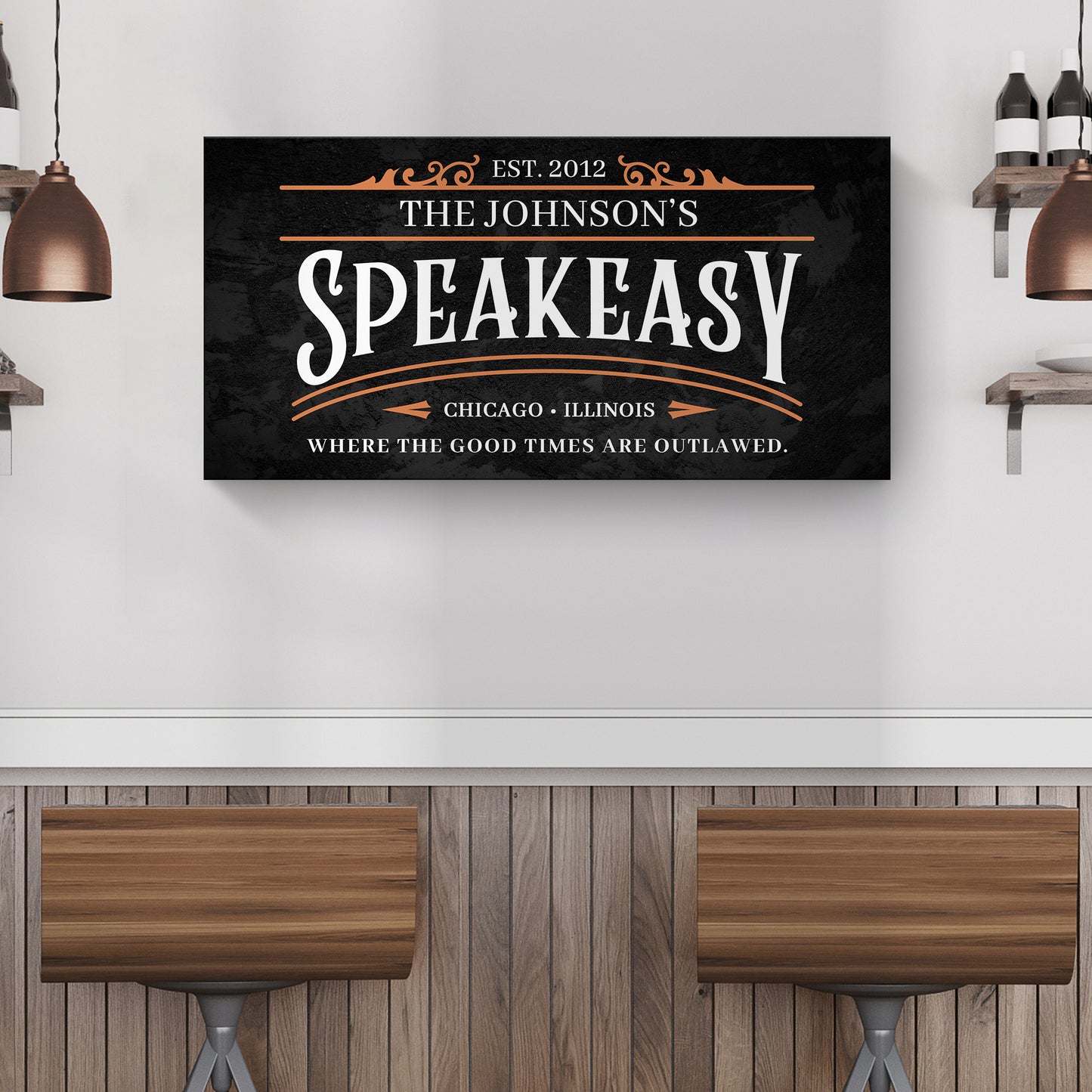 Speakeasy Sign II Style 2 - Imaged by Tailored Canvases