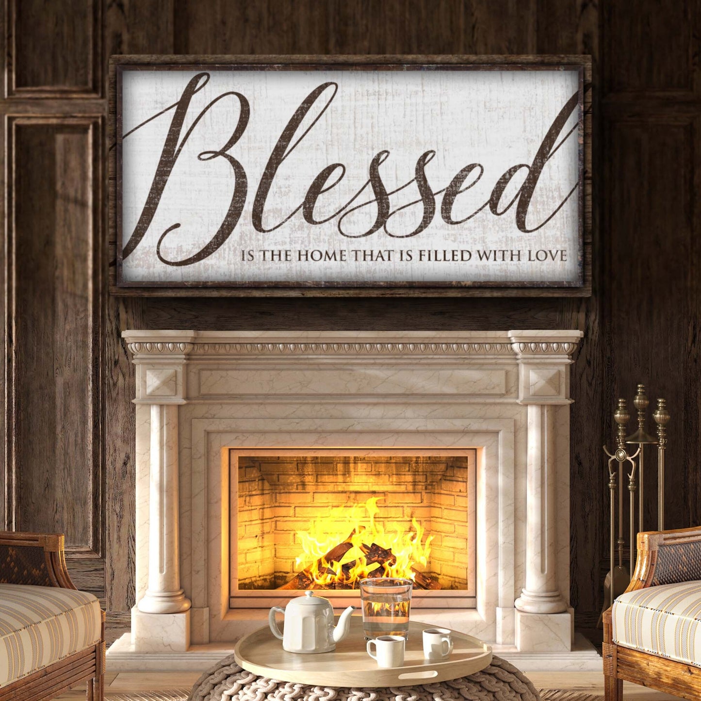 Blessed Is The Home That Is Filled With Love Sign